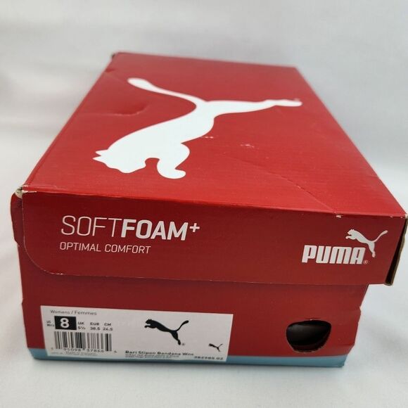 🩵NIB Puma Urban Red Bari Bandana Slip-on Sneakers Size 8 - Picture 15 of 15